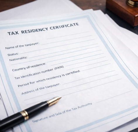 Tax Residency Certificate Format